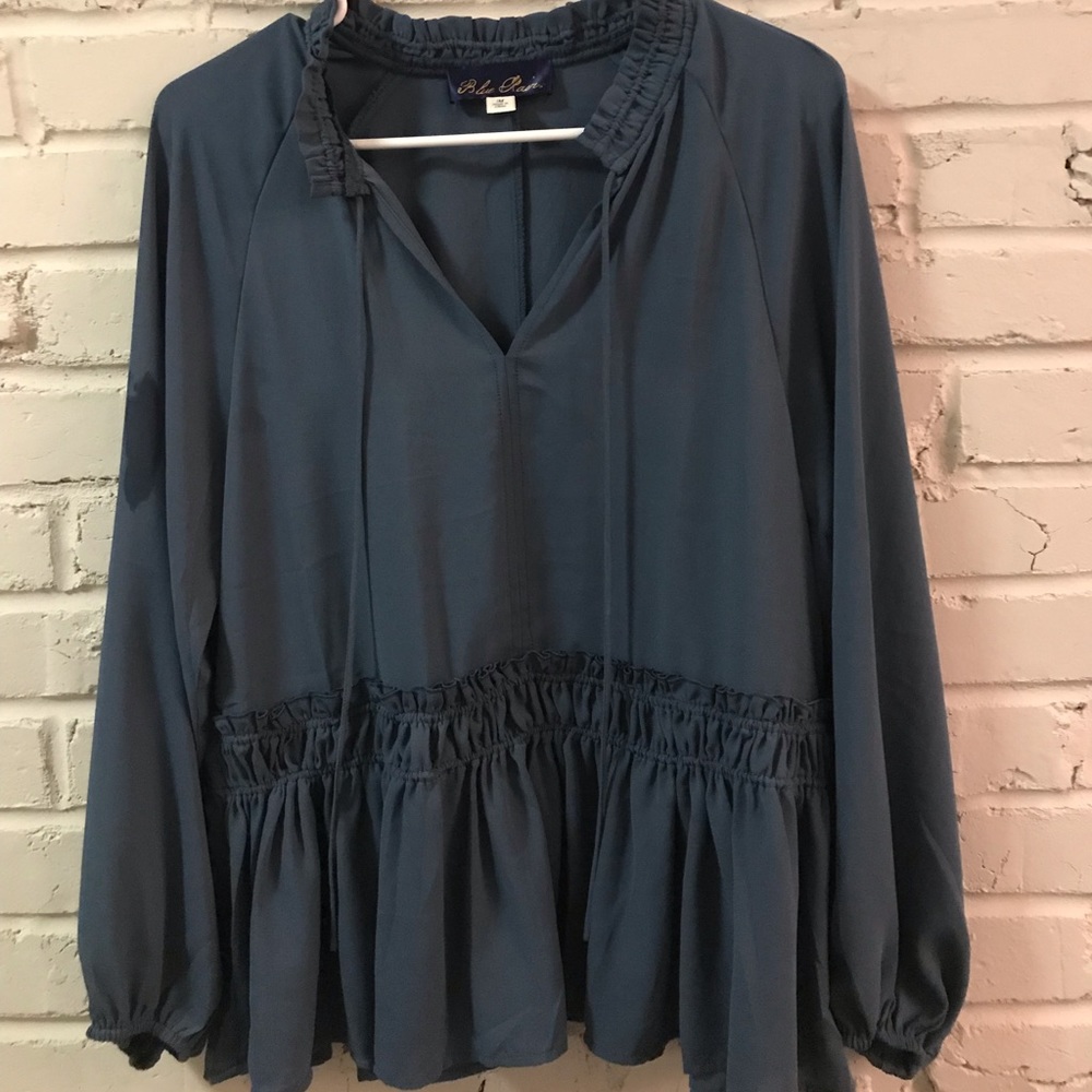 Silky long sleeve blouse